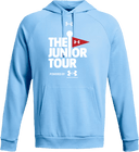 Under Armour Rival Fleece Hoodie - Junior Tour - Wordmark White