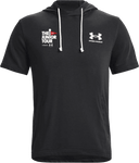 Under Armour Rival Terry Short-sleeve Hoodie - Junior Tour - Wordmark White