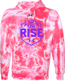 Under Armour Rival Fleece Hoodie Tie-Dye - UA Rise Girls Session l 2026 (Bold Purple)
