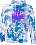 Under Armour Rival Fleece Hoodie Tie-Dye - UA Rise Girls Session l 2026 (Bold Purple)