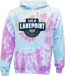 Tie-Dye Hoodies - LIVE! At LakePoint 2026 (Main Logo)
