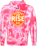 Under Armour Rival Fleece Hoodie Tie-Dye - UA Rise Girls Session l 2026 (Deep Orange)