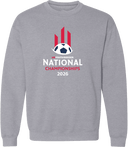 Crew Sweatshirt - USYS NC State Cup Finals 2026 (White and Red)