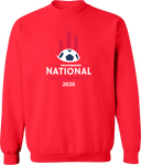 Crew Sweatshirt - USYS NC State Cup Finals 2026 (White and Red)