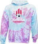 Tie-Dye Hoodies - USYS NC State Cup Finals 2026 (White and Red)