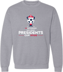 Crew Sweatshirt - USYS NJ Presidents Cup 2026 (White & Red)