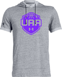 Under Armour Stadium Short Sleeve Hoodie - Boys UAA Session I 2026 (Vibrant Purple)