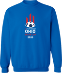 Crew Sweatshirt - USYS OH State Cup (w1/2) 2026 (White & Red)