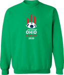 Crew Sweatshirt - USYS OH State Cup (w1/2) 2026 (White & Red)