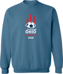 Crew Sweatshirt - USYS OH State Cup (w1/2) 2026 (White & Red)