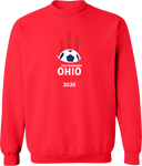 Crew Sweatshirt - USYS OH State Cup (w1/2) 2026 (White & Red)