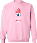 Crew Sweatshirt - USYS OH State Cup (w1/2) 2026 (White & Red)