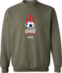 Crew Sweatshirt - USYS OH State Cup (w1/2) 2026 (White & Red)
