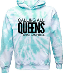 Tie-Dye Hoodies - Calling All Queens Invitational with Chae Campbell 2027 (Black Wordmark)