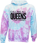 Tie-Dye Hoodies - Calling All Queens Invitational with Chae Campbell 2027 (Black Wordmark)
