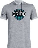 Under Armour Stadium Short Sleeve Hoodie - UA Grind Session I 2026 (Blue)