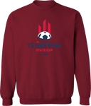 Crew Sweatshirt - USYS TN State Cup (w2/2) 2026 (Red & Navy)