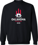 Crew Sweatshirt - USYS OK State Cup 2026 (White and Red Text)