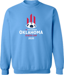Crew Sweatshirt - USYS OK State Cup 2026 (White and Red Text)