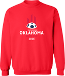 Crew Sweatshirt - USYS OK State Cup 2026 (White and Red Text)