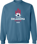 Crew Sweatshirt - USYS OK State Cup 2026 (White and Red Text)