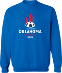 Crew Sweatshirt - USYS OK State Cup 2026 (White and Red Text)