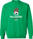 Crew Sweatshirt - USYS OK State Cup 2026 (White and Red Text)