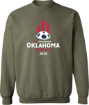 Crew Sweatshirt - USYS OK State Cup 2026 (White and Red Text)