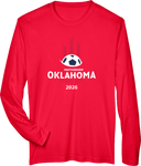 Performance Long Sleeves - USYS OK State Cup 2026 (White and Red Text)