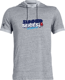 Under Armour Stadium Short Sleeve Hoodie - USA Football Summer Series 2026 (Blue L.A. Text)