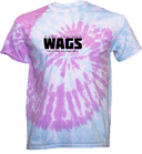 Tie-Dye Short Sleeves - WAGS Tournament 2026 (Black, Wordmark)
