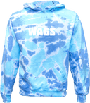 Tie-Dye Hoodies - WAGS Tournament 2026 (White Wordmark)