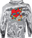 Tie-Dye Hoodies - Play For The Future 2026 (Heart)