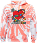 Tie-Dye Hoodies - Play For The Future 2026 (Heart)