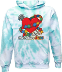 Tie-Dye Hoodies - Play For The Future 2026 (Heart)