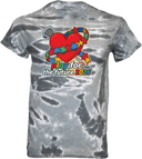 Tie-Dye Short Sleeves - Play For The Future 2026 (Heart)