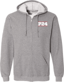 Full Zip Hoodies - Power 24 Session I 2026 (White bold text with Red borders)