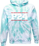 Tie-Dye Hoodies - Power 24 Session I 2026 (White bold text with Red borders)