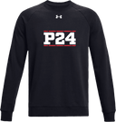 Under Armour Rival Fleece Crew - Power 24 Session I 2026 (White bold text with Red borders)