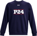 Under Armour Rival Fleece Crew - Power 24 Session I 2026 (White bold text with Red borders)