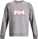 Under Armour Rival Fleece Crew - Power 24 Session I 2026 (White bold text with Red borders)