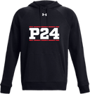 Under Armour Rival Fleece Hoodie - Power 24 Session I 2026 (White bold text with Red borders)