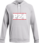 Under Armour Rival Fleece Hoodie - Power 24 Session I 2026 (White bold text with Red borders)
