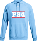 Under Armour Rival Fleece Hoodie - Power 24 Session I 2026 (White bold text with Red borders)