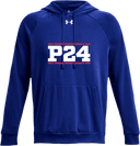 Under Armour Rival Fleece Hoodie - Power 24 Session I 2026 (White bold text with Red borders)