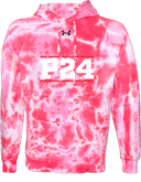 Under Armour Rival Fleece Hoodie Tie-Dye - Power 24 Session I 2026 (White bold text with Red borders)