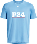 Under Armour Tech Team Short Sleeve - Power 24 Session I 2026 (White bold text with Red borders)