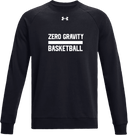 Under Armour Rival Fleece Crew - Zero Gravity - BASKETBALL white