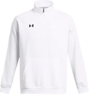Under Armour Rival Fleece ¼ Zip - Zero Gravity - BASKETBALL white