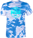 Under Armour Athletics Short Sleeve Tie-Dye - UA Rise Girls Session l 2026 (Bright Blue)